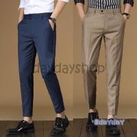 スラックス メンズ 九分丈 スリム ビジネススラックス スリム メンズ ズボン スーツパンツ 細身 春秋 通勤紳士 大きい サイズ おしゃれ 7色 Y4177 Mooti 通販 Yahoo ショッピング