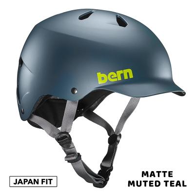 【SALE／55%OFF】 bern WATTS＋ Matte Muted Teal JAPAN FIT バーン ワッツプラス ヘルメット