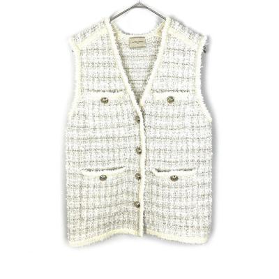 美品　UNITED ARROWS ツイードジレ ホワイト ツイード ジレ（UNITED ARROWS）（色：ホワイト系）のおすすめ人気商品