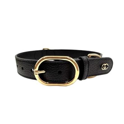 ○★新品 未使用 Gucci ペット用首輪 ブラックレザーベルト ワンちゃん用 ○☆新品 未使用 Gucci ペット用首輪 ブラックレザーベルト ワン