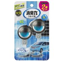 消臭力 クルマ まとめ買い 車用 クリップタイプ アクアブルー 2個セット クルマの消臭力 車 クリップ 消臭剤 消臭 芳香剤 | DCK