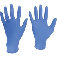 ミドリ安全 ニトリル使い捨て手袋　厚手　粉なし　青　Ｓ（１００枚入）/VERTE701HS S | DCMオンライン