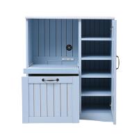 JKプラン フレンチカントリー家具 キッチンカウンター 幅75/FFC-0005-BL ブルー | DCMオンライン