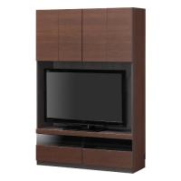 ポルターレ SHIRAI　壁面収納ユニット　ポルターレ/POR-1812TV　DK ダークブラウン/テレビ台 幅120cm 高さ180cm | DCMオンライン