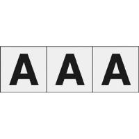 ＴＲＵＳＣＯ アルファベットステッカー　3枚入　透明地／黒文字/TSN50ATM 50×50/「A」 | DCMオンライン