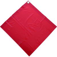 ＴＲＵＳＣＯ 安全表示旗　赤　PVC　400mmX400mm　厚み0.2mm/SFR400 | DCMオンライン