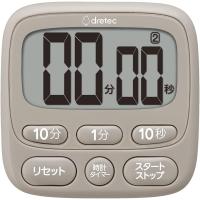 ドリテック 大画面タイマー デジタル 時計付き ベージュ T-612(BE) | でんでんショッピング ヤフー店