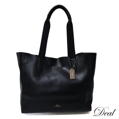 COACH ダービー トート ペブル レザー　ブラック ダービー トート ペブル レザー トートバッグ