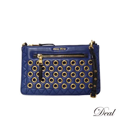 miu miu レディースショルダーバッグ（色：ネイビー系）｜バッグ