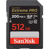 送料無料 SanDisk サンディスク 512GB Extreme PRO UHS-I SDXC 200MB/s SDSDXXD-512G-GN4IN [海外リテール品] | DEAR-I Yahoo!店