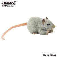 BH5579 ハイイロネズミ HANSA　はいいろねずみ 灰色鼠 ぬいぐるみ リアル おもちゃ 置物 | Dear Bear