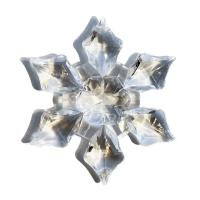 アクリル製スノーフレーク フラワー型63mmオーナメント | クリスタルデコレーション工房