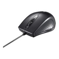 BUFFALO 有線IR LED光学式マウス 3ボタンタイプ ブラック BSMRU050BK (納期目安1-2週間) | デジ倉