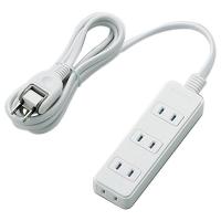 エレコム 電源タップ 雷ガード・ほこり防止シャッター付き (4個口・2m) T-KST02-22420WH ホワイト TKST0222420WH (納期目安2-3週間) | デジ倉
