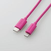 ELECOM USB C-Lightningケーブル/スタンダード/1.0m/ピンク   MPA-CL10PN | 電材堂ヤフー店