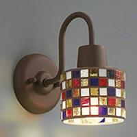 オーデリック LEDブラケットライト 高演色LED 白熱灯器具60W相当 LED電球ミニクリプトン形 口金E17 電球色 非調光タイプ モザイクガラス OB081045LR | 電材堂ヤフー店