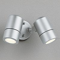 オーデリック LEDエクステリアスポットライト 防雨型 口金E17 電球色 壁面・天井面取付兼用 マットシルバー OG254565LR | 電材堂ヤフー店