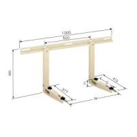 日晴金属 クーラーキャッチャー 壁面用 ZAM+粉体塗装 C-KG | 電材堂ヤフー店