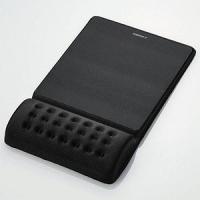 ELECOM マウスパッド COMFY リストレスト一体型 硬質プレート操作面タイプ ブラック MP-096BK | 電材堂ヤフー店
