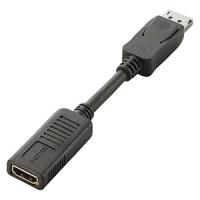 ELECOM DisplayPort-HDMI変換アダプタ DisplayPortオス-HDMIメス 0.15m AD-DPHBK | 電材堂ヤフー店