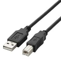 ELECOM USB2.0ケーブル A-Bタイプ 0.7m ブラック U2C-BN07BK | 電材堂ヤフー店