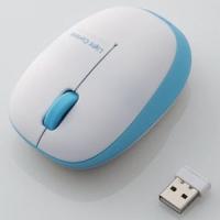 ELECOM ワイヤレスマウス 2.4GHz対応 BlueLED方式 Sサイズ 3ボタン ブルー M-BL20DBBU | 電材堂ヤフー店