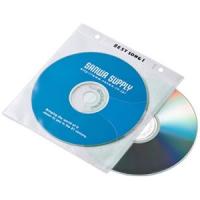 サンワサプライ DVD・CD不織布ケース 2穴付きタイプ 2枚収納 インデックスカード付 ホワイト 100枚セット FCD-FR100WN | 電材堂ヤフー店