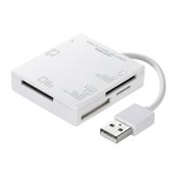 サンワサプライ USB2.0 カードリーダー コンパクトタイプ 5スロット搭載 ホワイト ADR-ML15WN | 電材堂ヤフー店