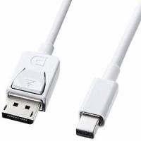 サンワサプライ 変換ケーブル ミニDisplayPort-DisplayPort 4K映像出力対応 1m KC-DPM1W | 電材堂ヤフー店