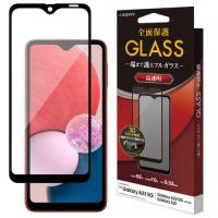 【4/30までＰ5倍】ラスタバナナ Galaxy A23 5G/A22 5G/A21共用 ガラスフィルム 全面保護 高光沢 高透明 0.33mm 硬度10H ブラック 3S3663GA23 | デンキチWeb Yahoo!店