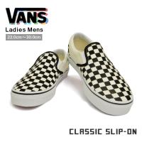 VANS バンズ スニーカー クラシック スリッポン メンズ レディース ブラック ホワイト チェック柄 CLASSIC SLIP-ON VN000EYEBWW | Denpcy