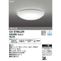 オーデリック OX9748LDR LEDシーリングライト 〜12畳 調光タイプ 昼白色 リモコン付き | 電材ONLINE