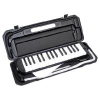 KC 4534853802154 鍵盤ハーモニカ メロディピアノ 32鍵 ブラック P3001-32K/BK (ドレミ表記シール・クロス・お名前シール付き) | 家電のでん太郎