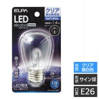 エルパ LED装飾用電球 サイン球形 E26 クリア昼白色 LDS1CN-G-G905 | でんきのパラダイス電天堂
