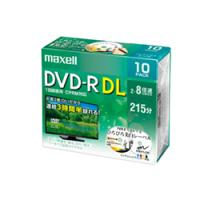 日立マクセル 8倍速対応DVD-R DL 10枚パック8.5GB ホワイトプリンタブル DRD215WPE.10S | でんきのパラダイス電天堂