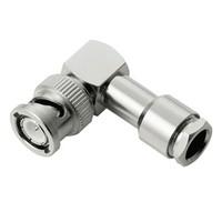 JEFCOM ジェフコム DENSAN デンサン 同軸L型コネクター 圧着レスタイプ LBNC-3CTL | 電材ドットコム Yahoo!店