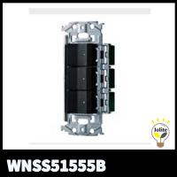 パナソニック WNSS51555B SO-STYLE 埋込スイッチセット ほたるスイッチC×3 マットブラック | 電材満サイ