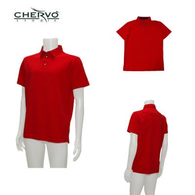 サイズ：50 CHERVO シェルボ  長袖ポロシャツ  レッド系 [240101449085] ゴルフウェア メンズ ストスト 新品】CHERVO シェルボ 長袖ポロシャツ レッド系 50 ゴルフ