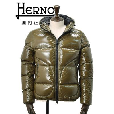 未使用 HERNO ミリタリーシャツジャケット 50 カーキ ONE MADE - 【 ミリタリーシャツ】 カーキ / UNISEX