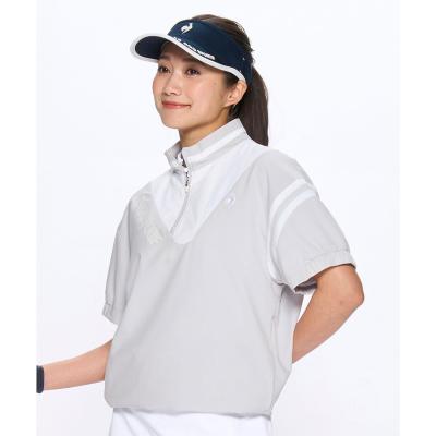 サイズ：M LE COQ GOLF ルコックゴルフ  ジップジャケット シアサッカー  ホワイト系 [240101281633] ゴルフウェア レディース ストスト alpen-group_1062263614