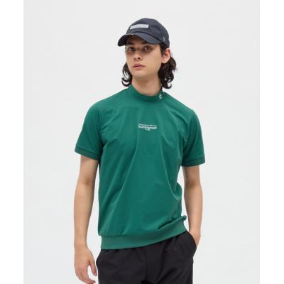 【新品】 マンシングウェア 半袖モックネック グリーン Mサイズ モックネック メンズ（Munsingwear）（色：グリーン系）の