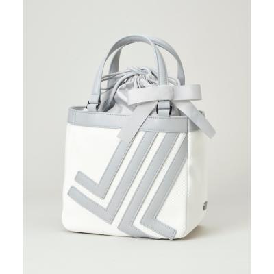 デサント　ホワイト 合成皮革 カートバッグ デサントゴルフ DESCENTE ゴルフ LADIES カートバッグ -デサントストア