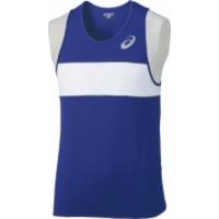 asics アシックス SINGLET ブルー S XT1039 45 | スポーツ 陸上 メンズ S シャツ 目立つ ランニング トップス 機能 青 ブルー | DE(desir de vivre)