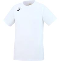 asics アシックス PRACTICE SHORT SLEEVE TOP WHITE S XW6746 1 | スポーツ バレーボール メンズ レディース ホワイト 白 S トップス シャツ 半袖 | DE(desir de vivre)