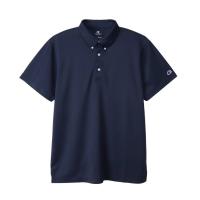 HANES ヘインズ BD POLO ネイビー Sサイズ C3-XS397 370 | スポーツ ウエア トップス 半袖 ショートスリーブ シャツ ポロシャツ 抗菌防臭 吸汗速乾 ロゴ 刺繍 | DE(desir de vivre)