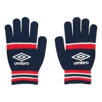 umbro アンブロ ニットグローブ ネイビーＸレッド F UUAWJD54 NVRD | スポーツ サッカー グローブ 手袋 男女兼用 観戦 試合 普段使い フリーサイズ | DE(desir de vivre)