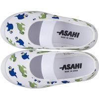 ASAHI アサヒシューズ アサヒS03WH 16cm KD37211 | シューズ 靴 キッズ ジュニア スクールシューズ 上靴 上履き 通気性 綿素材 恐竜 ホワイト 16 | DE(desir de vivre)