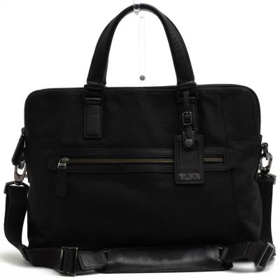 TUMI トゥミ ビジネスバッグ　レザー ブリーフケース ブラック 美品 限定 REDライン TUMI ビジネスバッグ 2WAY PCケース付