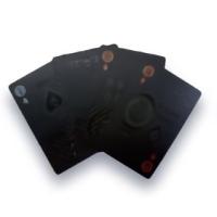 TRI PLAYING CARDS BLACK SLW144 | トランプ カード カードゲーム ゲーム プラスチック ブラック 黒 プレイングカード PVC素材 ポーカー カジノ 大富豪 手品 | desir de vivre-zacca