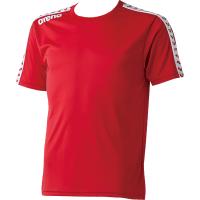 arena アリーナ チームラインTシャツ レッド XOサイズ ARN-6331 RED | スポーツ 水泳 スイミング トレーニング ウェア チームウェア メンズ ジャージ トップス | desir de vivre-zacca